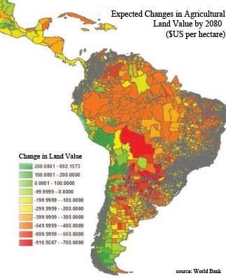 latin america agri map