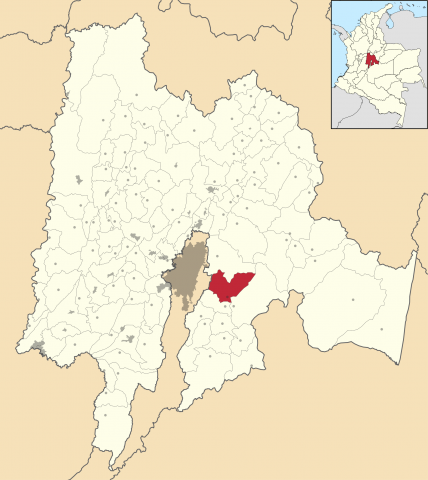 Map of Cundinamarca 