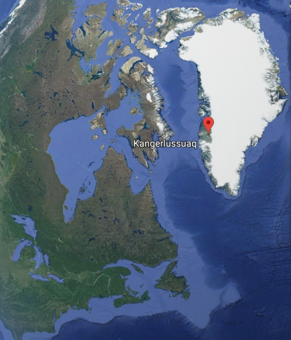 map of greenland