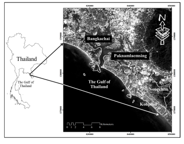 Map of Chanthaburi Province, Thailand