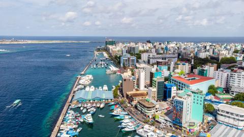 Aerial view of Malé 
