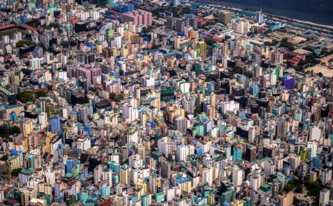 Densely populated Malé 